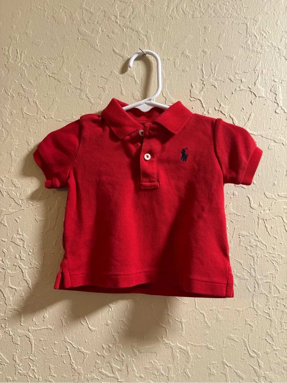 Ralph Lauren Red Toddler Polo with Navy Pony